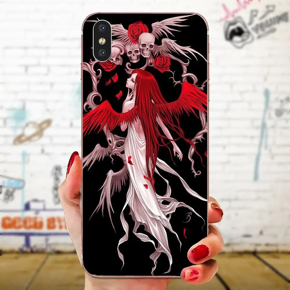 Готический Череп Фея для Galaxy Alpha Note 10 Pro A10 A20 A20E A30 A40 A50 A60 A70 A80 A90 M10 M20 M30 M40 мягкий