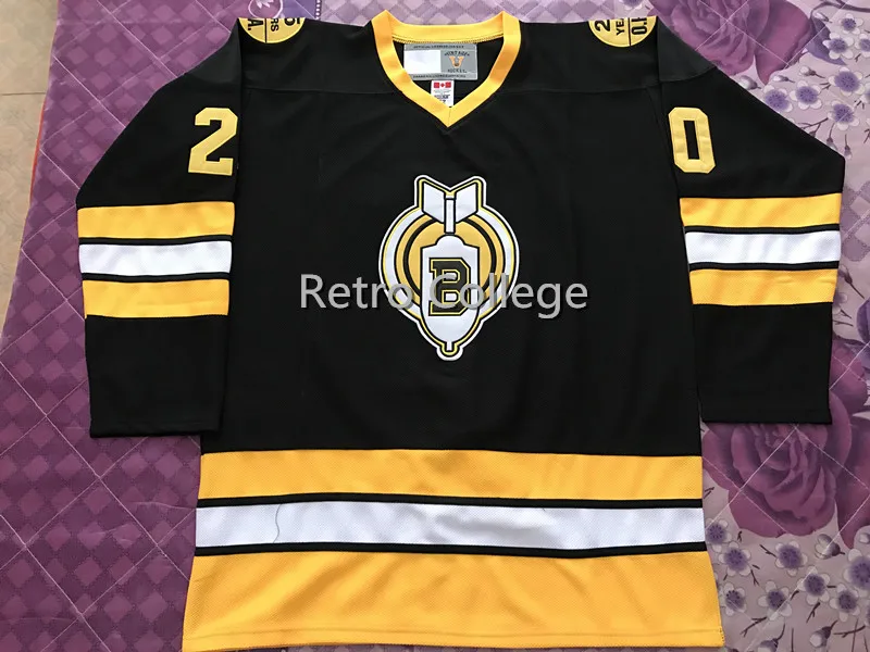 

YOUNGBLOOD MOVIE THUNDER BAY BOMBERS #20 CARL RACKI MEN'S Hockey Jersey Embroidery Stitched Customize any number and name