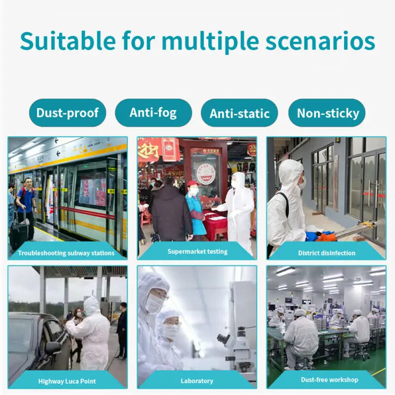 

Protective Overalls Suit Splashproof Protective Isolation Clothing Suit