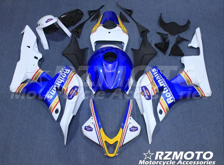 

Новый обтекатель для мотоцикла ABS Подходит для Honda CBR600RR F5 2007-2008 литьевая форма для кузова белого и синего цвета