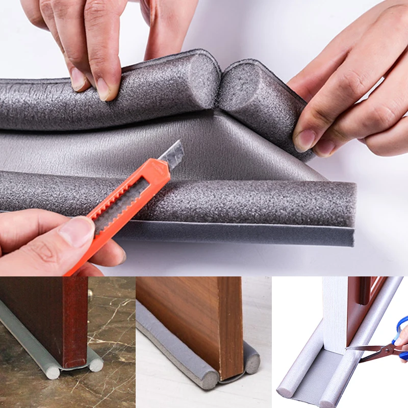 95cm Flexible Door Bottom Sealing Strip Guard Wind Dust Blocker Sealer Stopper Home Decor Protector | Обустройство дома