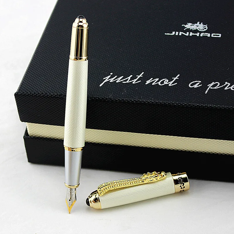 Jinhao1000 роскошный золотой дракон клип авторучка 0 5 мм Металлические чернильные