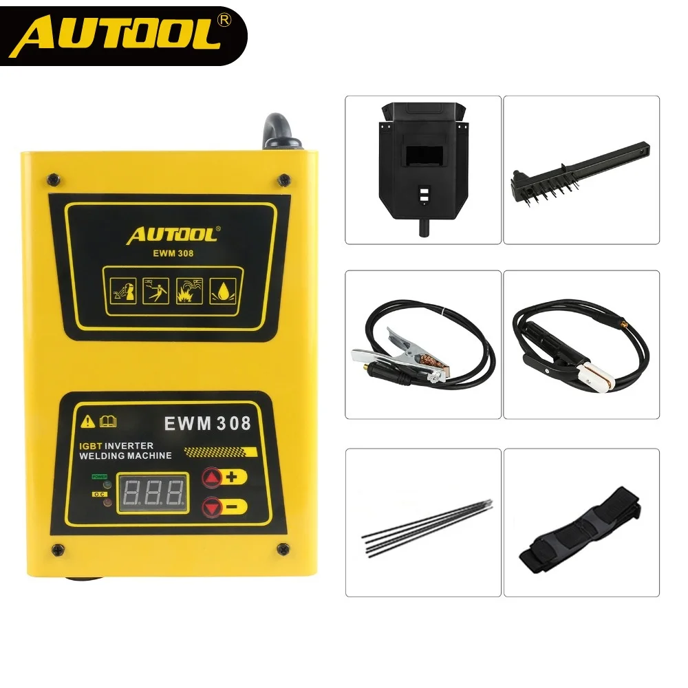 Сварочный аппарат AUTOOL 308 ARC 220 В IGBT MMA сварочный А цифровой инвертор в переменного
