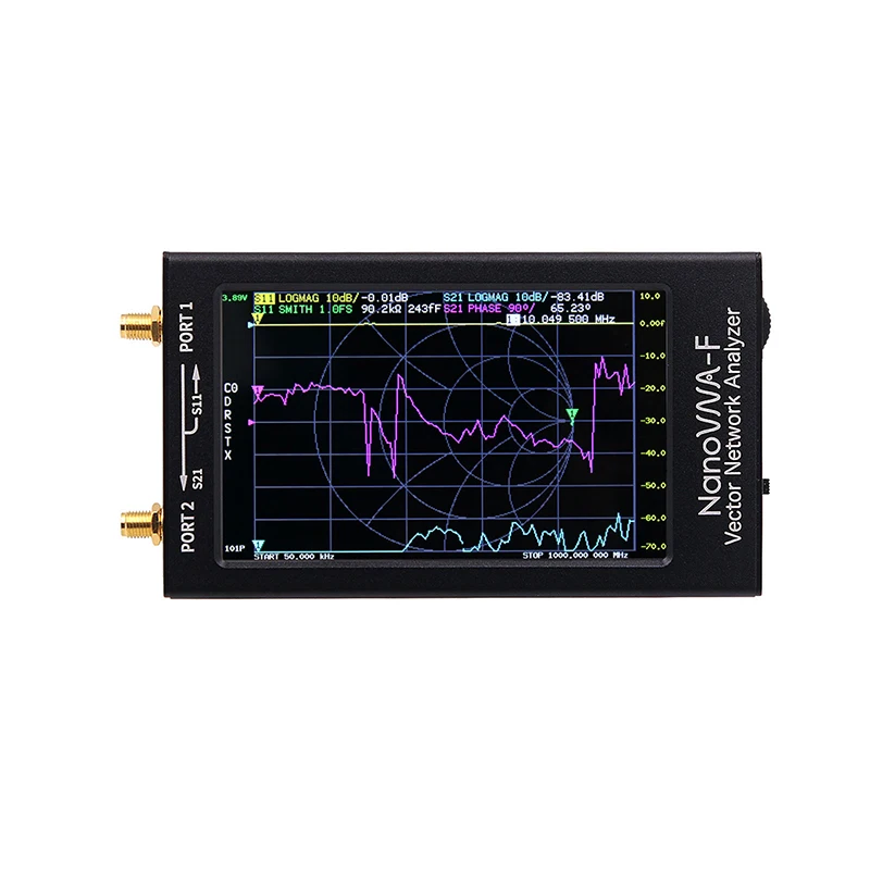 Maxgeek Max 4.3 HF VHF UHF VNA вектор сетевой анализатор комплект 50 кГц 1000 МГц с 4 3 &quotЖК