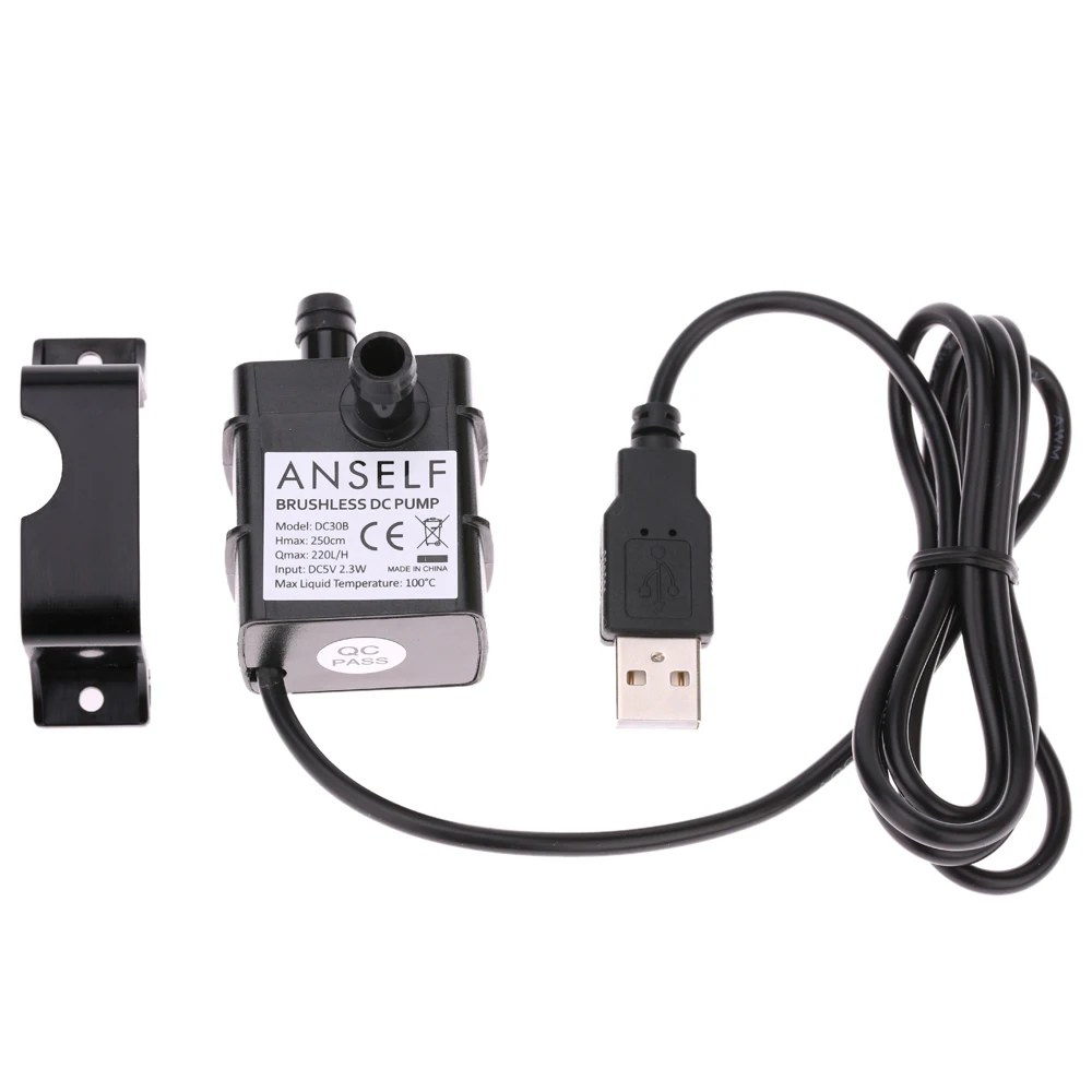Мини USB DC5V 2 3 Вт микро Бесщеточный Водяной масляный насос Водонепроницаемый