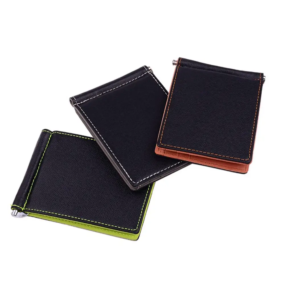 Мужской складной деловой кожаный бумажник роскошный бренд известный ID кредитная