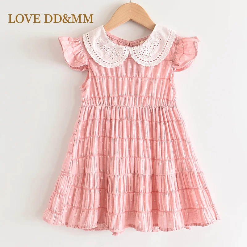 Летние платья для девочек LOVE DD &amp MM 2022 детская одежда в горошек с кукольным