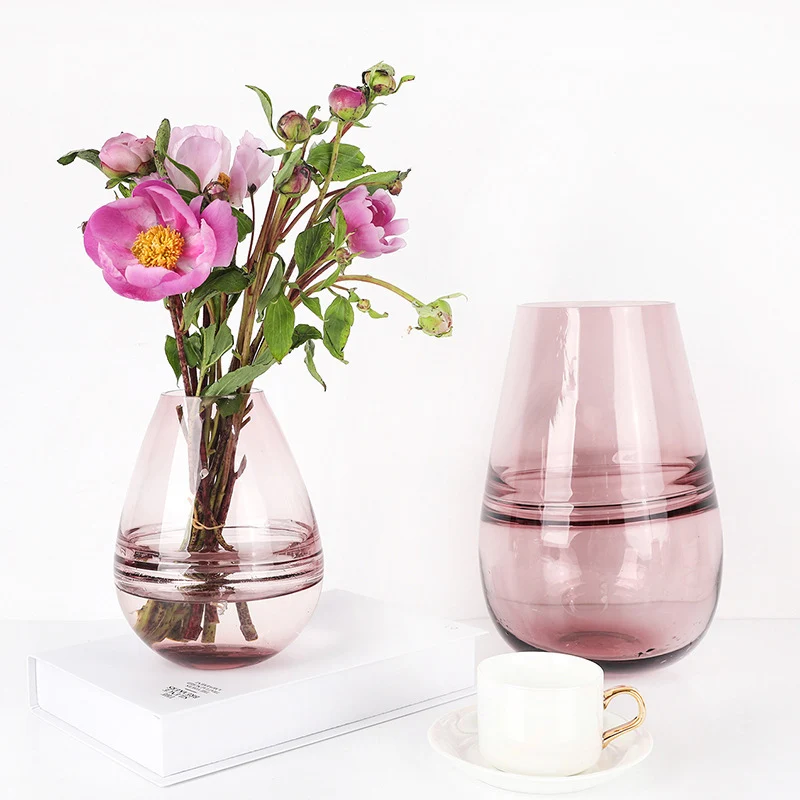 Nordic цветное Стекло ваза яйцо динозавра в форме сердца прозрачный гидропоники