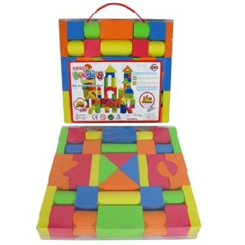 

30/38PCS Hot Selling EVA Safe Children Building Brick Block Foam Construction Soft Toy Kid Kids Intelligence Exercise Assembled
