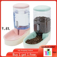 3 8l pet automatic feeder dog drinking bowl for cat accessories water feeding watering supplies large capacity dispenser
