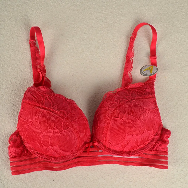 Женское кружевное нижнее белье бюстгальтер пуш ап белого цвета с чашкой 3/4