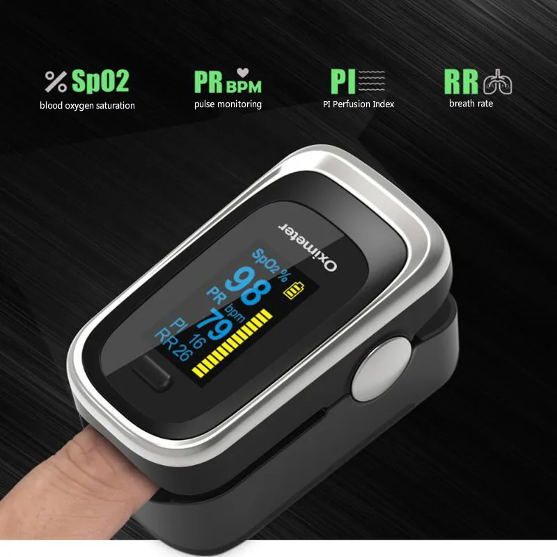 Портативный Пульсоксиметр Пальчиковый монитор насыщения крови кислородом