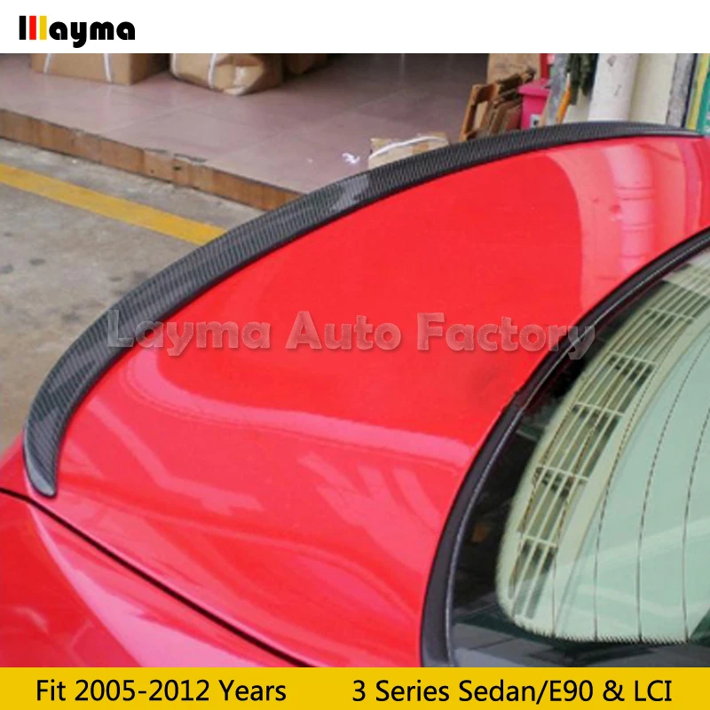 Стиль &quotМ&quot углеродного волокна задний спойлер на багажник для BMW 3 серии E90 320i 325i