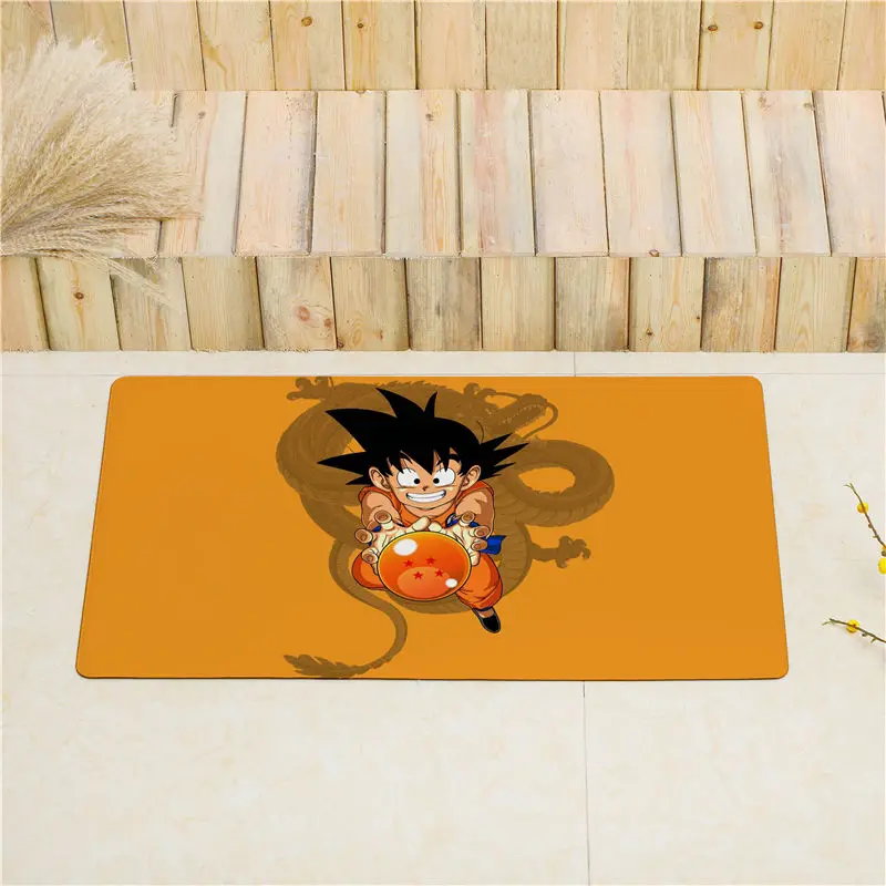2 Dragon Ball Z входная дверь коврик кухонный коврик для напольные коврики нескользящий коврик для дома ПВХ мягкая кожа салон ковры водонепроницаемый ковер - Цвет: 2