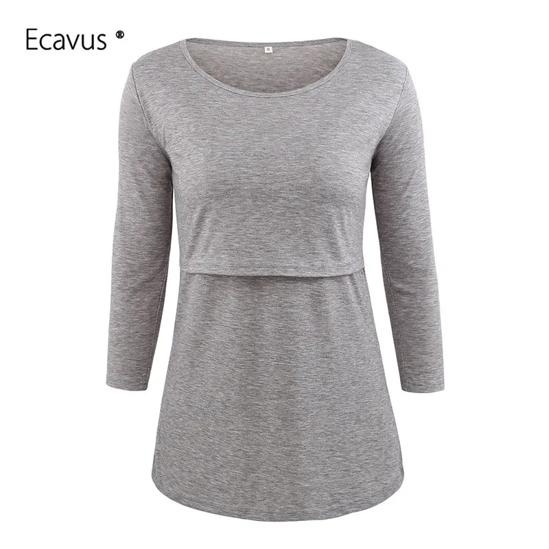 Топ для беременных полосатая Ультрамягкая рубашка с рукавами 3/4 женская одежда