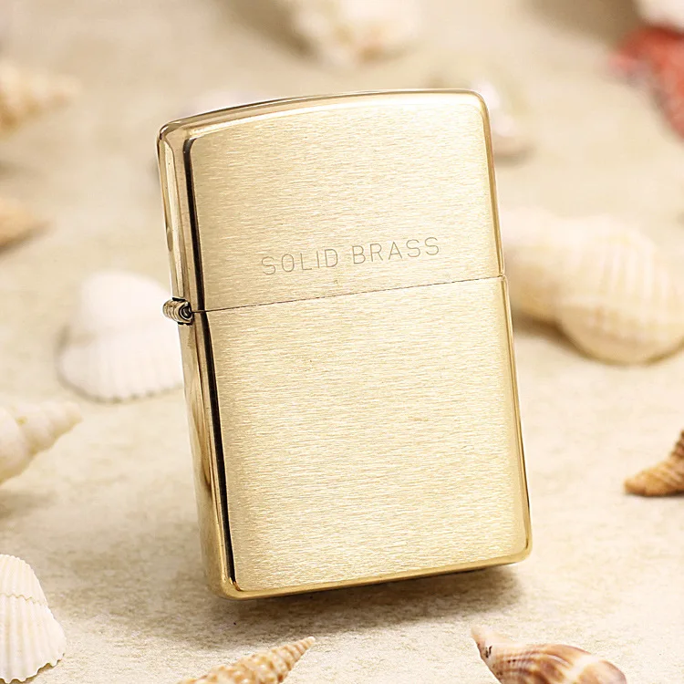 Оригинальная зажигалка Zippo медная с сыпучим песком керосиновая подарок защитой