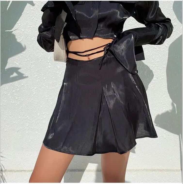 

Two Piece Set Women Top and Skirt Sexy Komplet Damski Summer Ensemble Femme Outfits Conjuntos Saias Matching Sets Suits