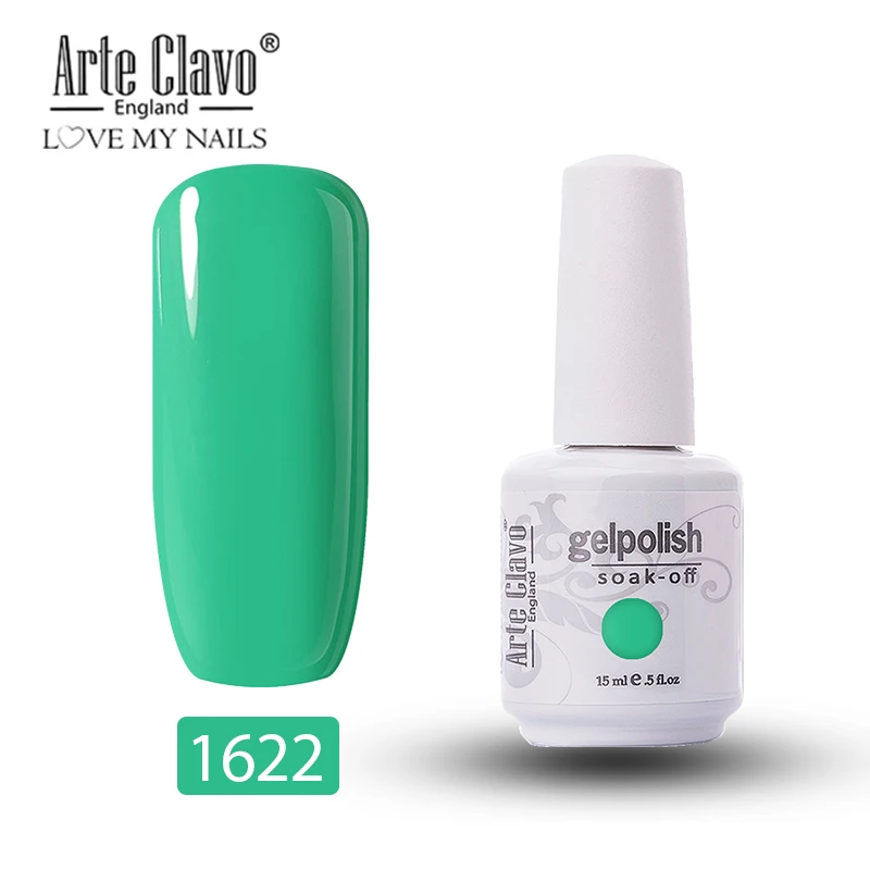 1622 Arte Clavo 15 мл 244 Цвет УФ-гель для ногтей База Светодиодный Гель-лак для ногтей Гибридный впитывающий лак для ногтей Краска Гель-лак Gellack - Цвет: 1622