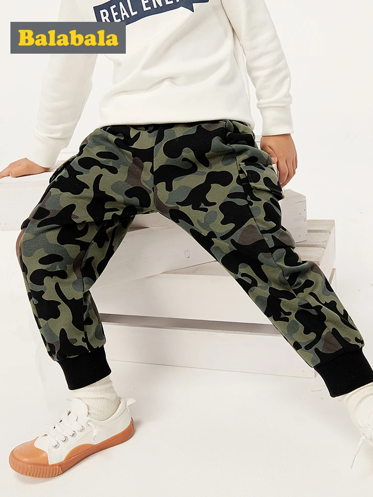 Длинные брюки для мальчиков Balabala детские осенние детская одежда новинка 2019