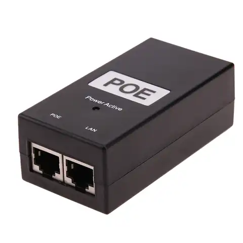 Блок питания POE для IP-камеры, адаптер для системы видеонаблюдения, 24 В/48 В, 0,5 А