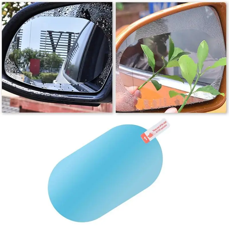 1 пара автомобильная противотуманная зеркальная защитная пленка заднего вида