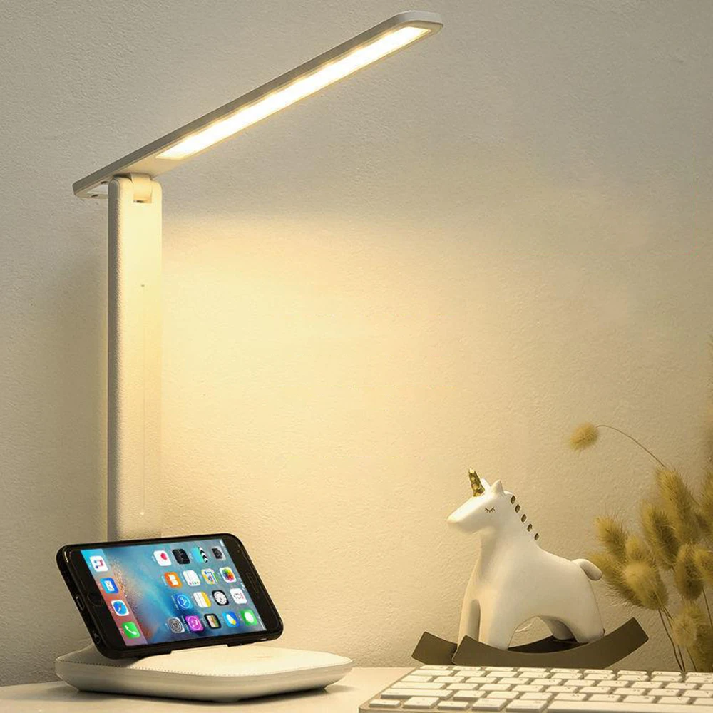 

LED Desk Lamp Dimmable Home Office 180 Dgree Lamp Touch Control 5W Reading Table Eye Caring Diffused Natural Night Light Dorm 49