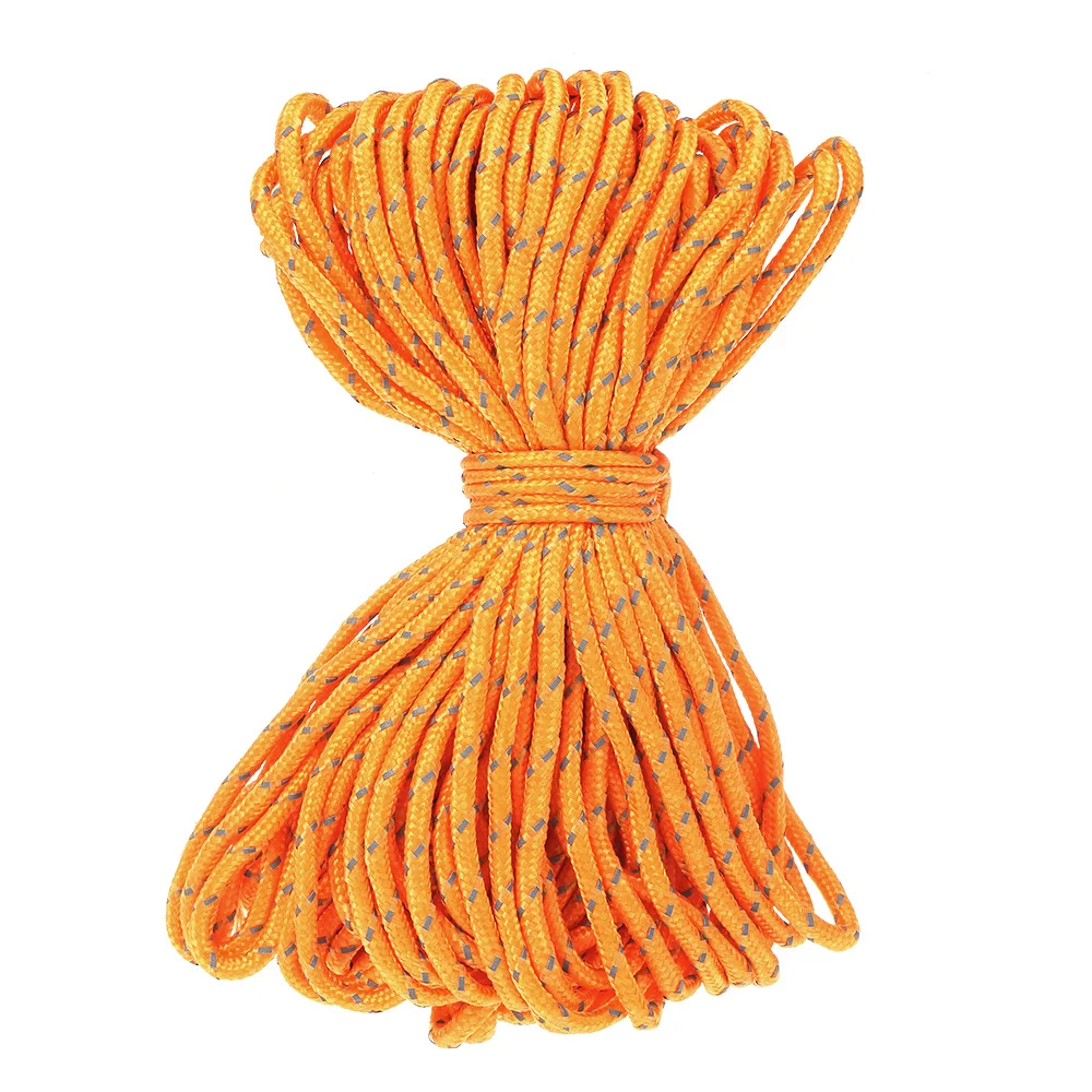 20m 2mm Tent Rope Accessories Reflective Paracord Cord Gear Lanyard Outdoor Camping Hiking Core Durable Polypropylene | Спорт и
