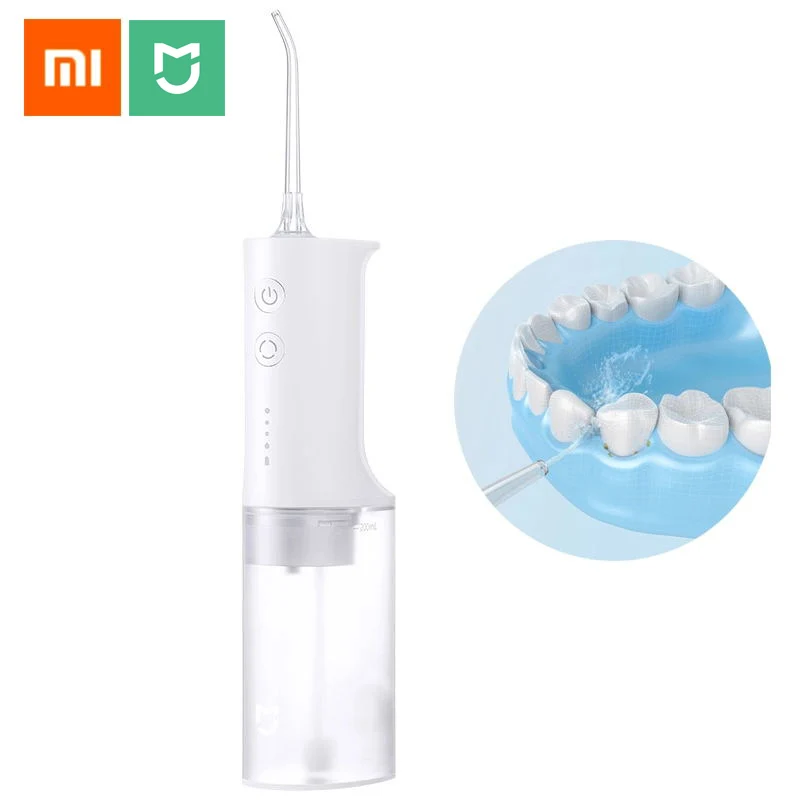 Умный электрический ороситель для полости рта Xiaomi Mijia 200 мл чистка с 4 насадками