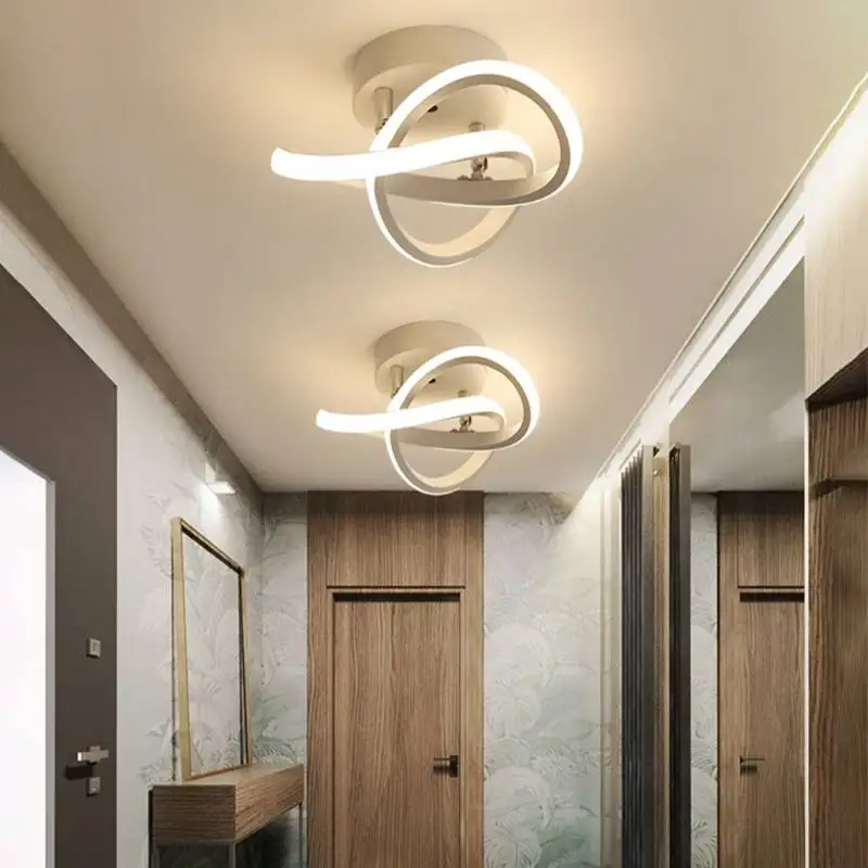 Lámpara Led de techo moderna y minimalista para balcón, pasillo de casa, porche, canal, lámpara de techo nórdica Ins Wind Cloakroom