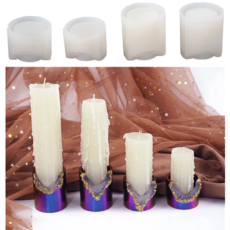

4 шт. подсвечник для свечей, формы для смолы, силиконовая форма для отлива для эпоксидной смолы