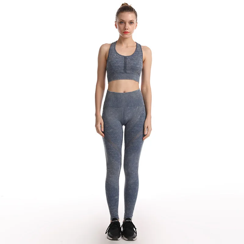 

Single Free combination Seamless Yoga Set Women Workout Sportswear Gym Clothing Fitness Suits Long Sleeve Leggings Sport Bra