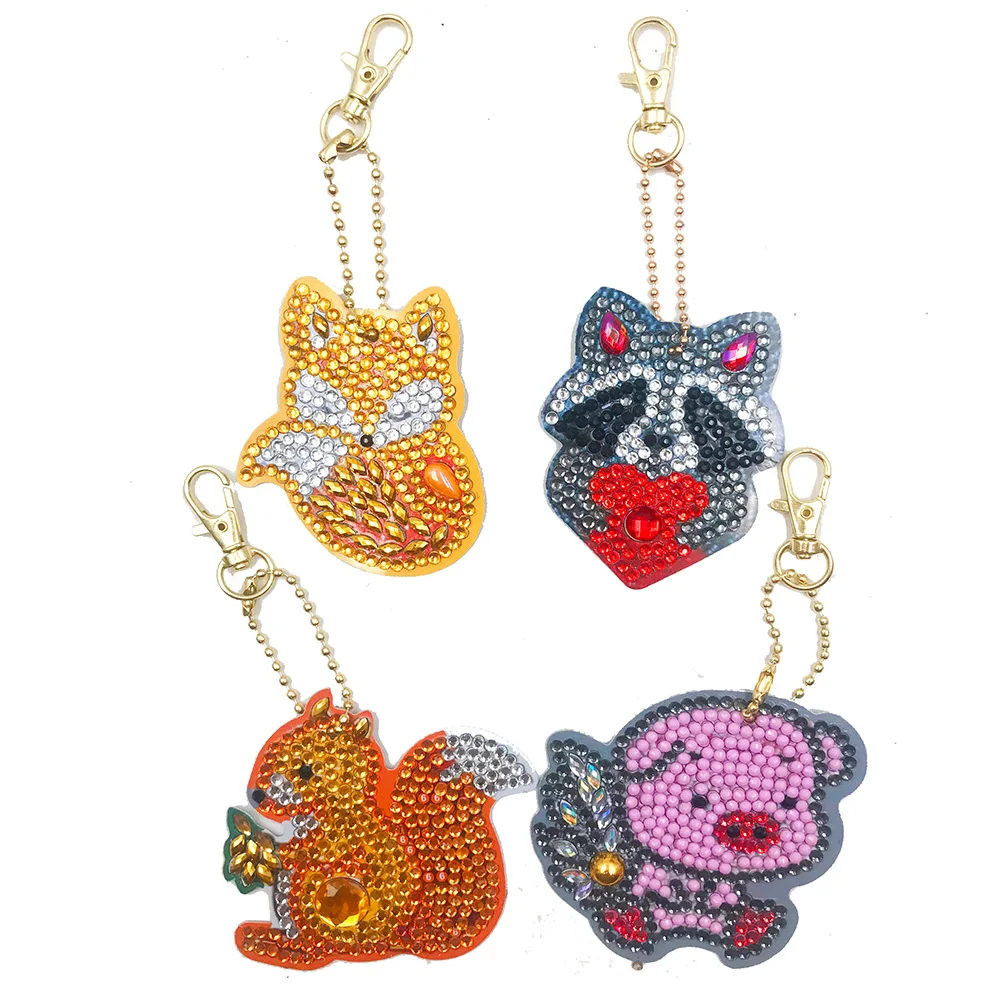 5D алмазная картина брелок лиса белка вышивка кулон DIY ремесло набор для картин из