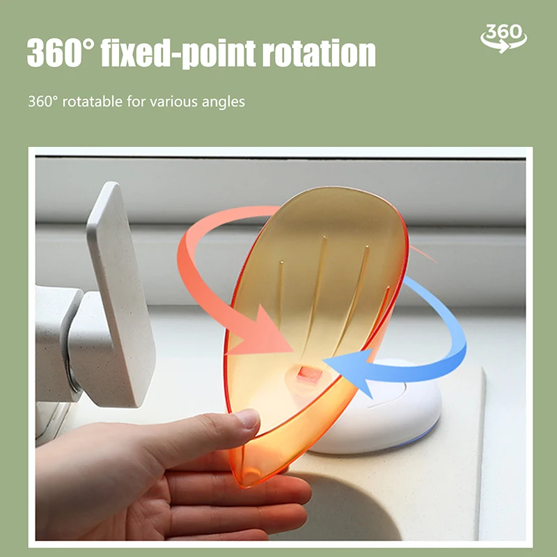 

Leaf Shape Soap Box Drain Soap Holder Box Bathroom Accessories Toilet Laundry Soap Box Bathroom Supplies Tray Gadgets