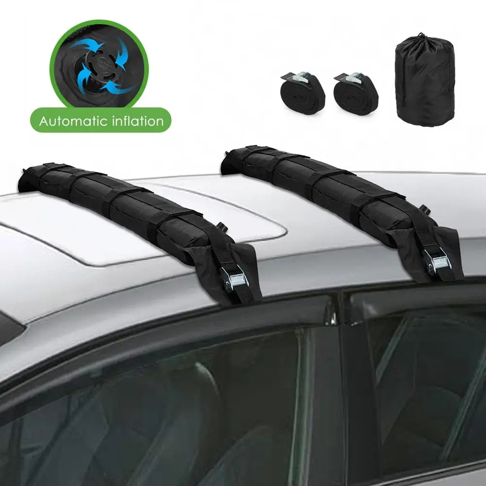 

Universal Soft Auto Car Roof Luggage Rack Outdoor Rooftop Carrier Load 60kg Baggage 600D Oxford+PVC