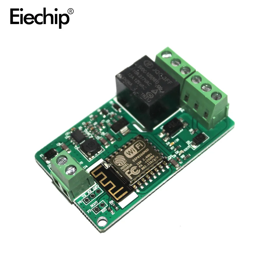 ESP8266 релейный модуль 10 А 220 в сеть 1 канальный Wi Fi вход постоянный ток 7 В ~ 30 4