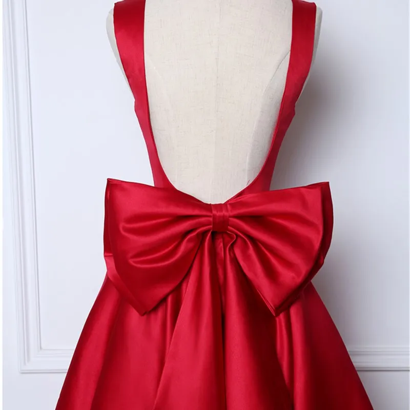 Ruthshen Светоотражающие короткое платье для выпускного вечера 2020 Дешевые бордовый