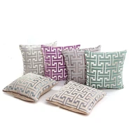 fashion and simplicity checkered pattern chenille lattice square plain pillowcase decorative pillow covers home decor 42x42cm