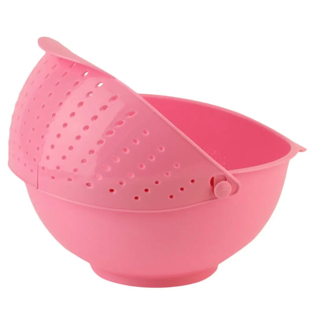 3 в 1 раскладушка для мытья риса фруктов овощей сито кухонный инструмент миска