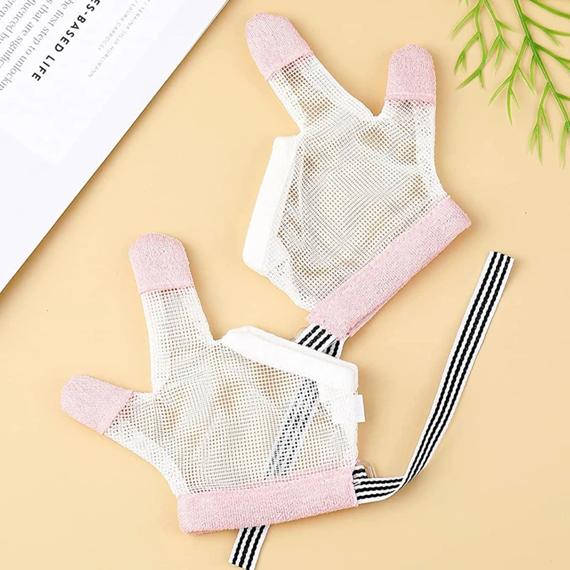 1 Pair Children Infant Anti Biting Eat Hand Protection Gloves Baby Prevent Bite Fingers Nails Glove For Toddle Kids Harmless Set images - 6