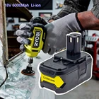 Комбинированное зарядное устройство для литий-ионных аккумуляторов Ryobi 18 в 6,0 Ач ONE + RB18L40 RB18L50 RB18L60 P109 P107 P105 P103 P104 P108