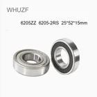 WHUZF 6205ZZ 6205-2RS 25*52*15 (мм), 1 шт., бесплатная доставка, подшипники, подшипники с металлическим уплотнением, 6205 6205Z, подшипники из хромистой стали