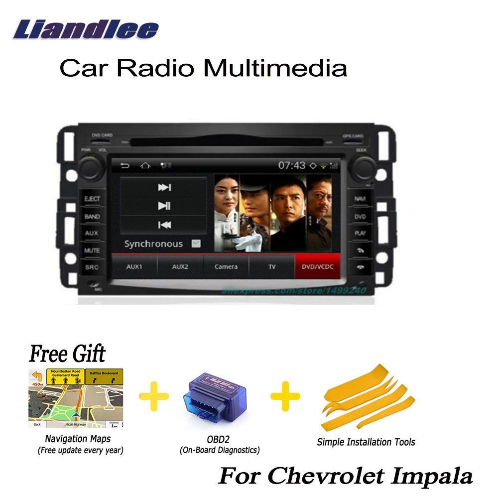 Liandlee для Chevrolet Impala 2006 ~ 2013 2 Din Автомобильный Android GPS Навигатор Радио ТВ CD DVD плеер