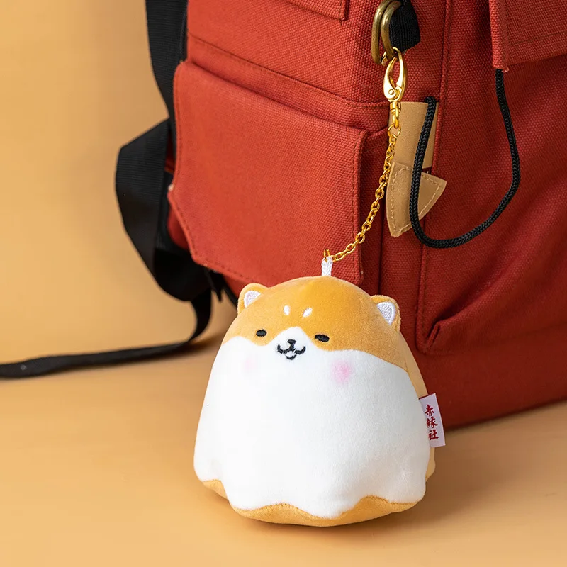BoxiKawaii животных собака плюшевая игрушка брелок Новинка Мягкая одежда с принтом