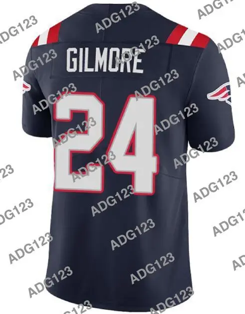 

Stitch New England Stephon Gilmore Blue Men Women Kid Youth Vapor Limited Jersey