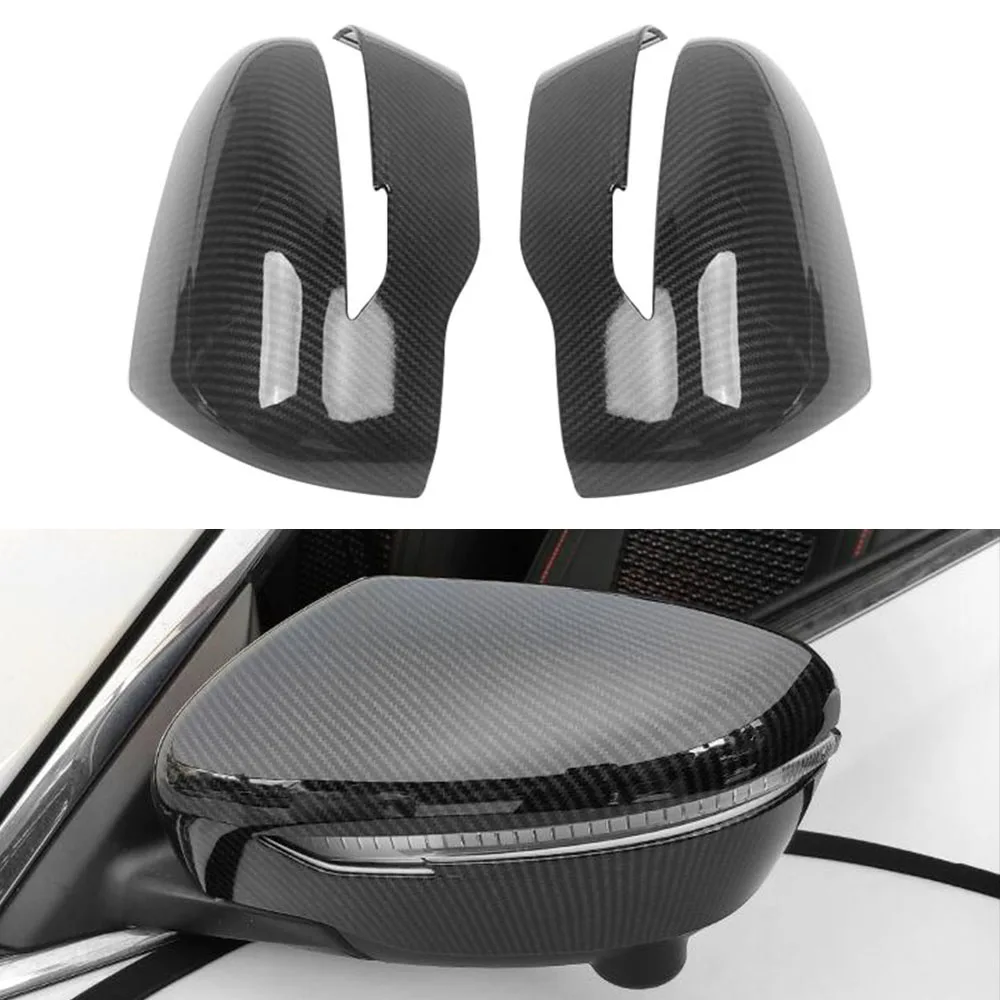 for Nissan X-trail xtrail 2014-2020 Side Mirror Cover DIY Rear review Carbon fiber Texture caps Mirrors Protective Cover 2 PCS