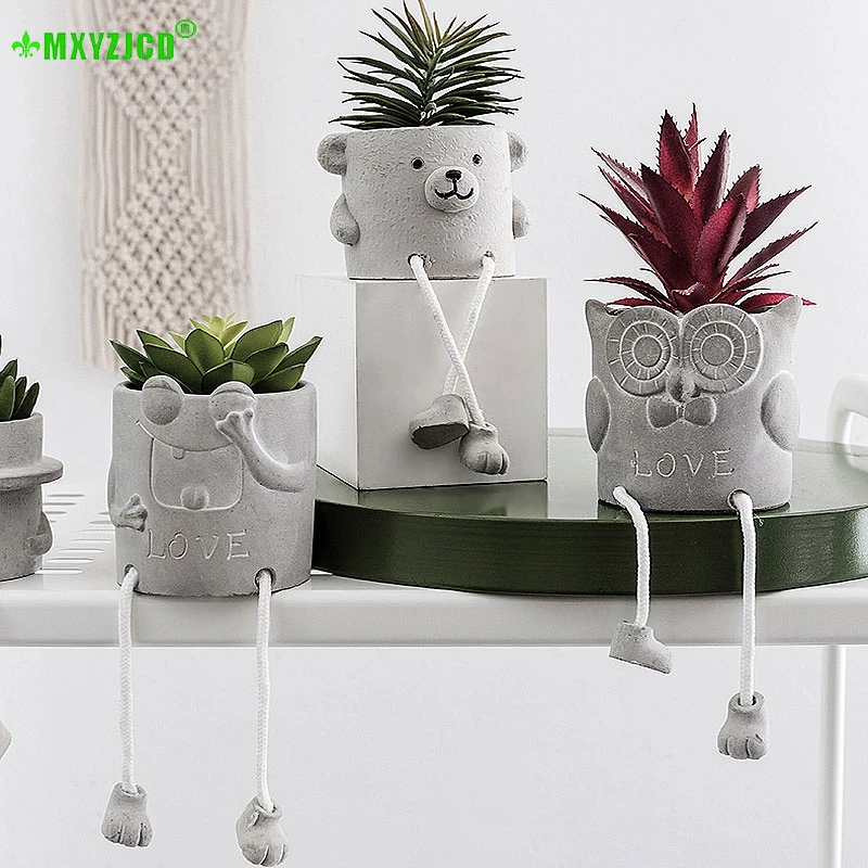 Подвесные ножки Кукольные растения в горшках скандинавский стиль настольные