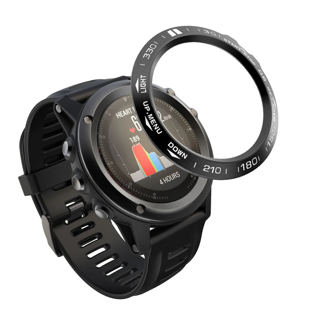 Для Garmin Fenix 3/Fenix3 HR Часы Ободок кольцо клейкая крышка чехол из нержавеющей стали аксессуары для смарт часов защитная рамка#205