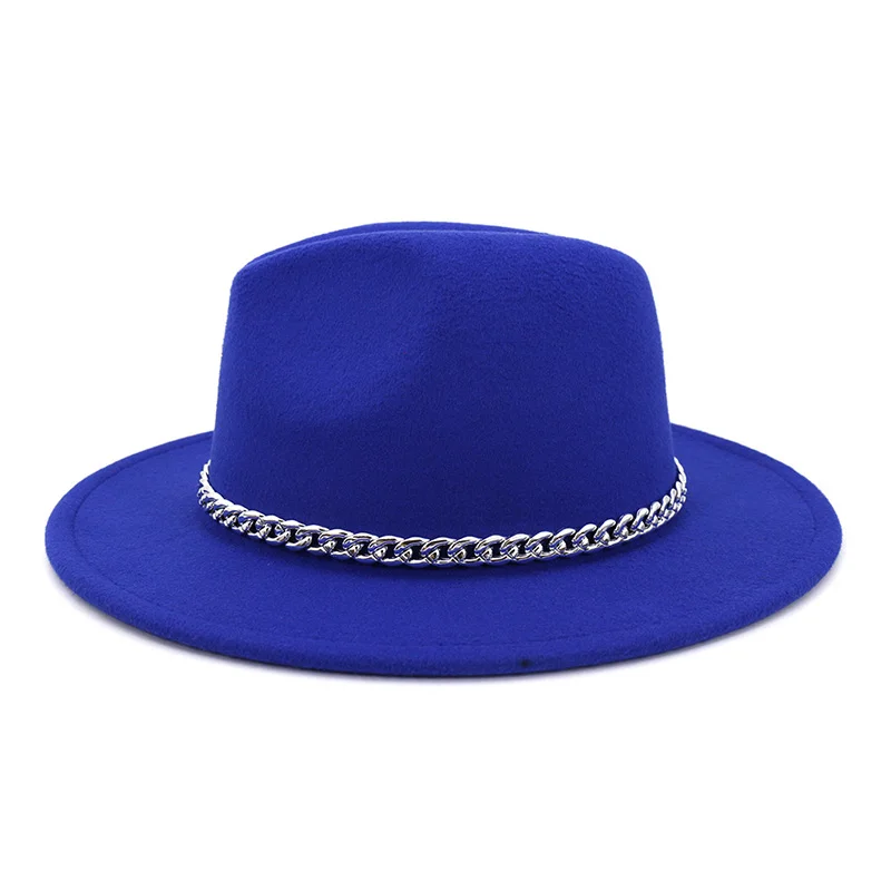 Женская фетровая шляпа FS желтая и фиолетовая из хлопка с широкими полями на зиму