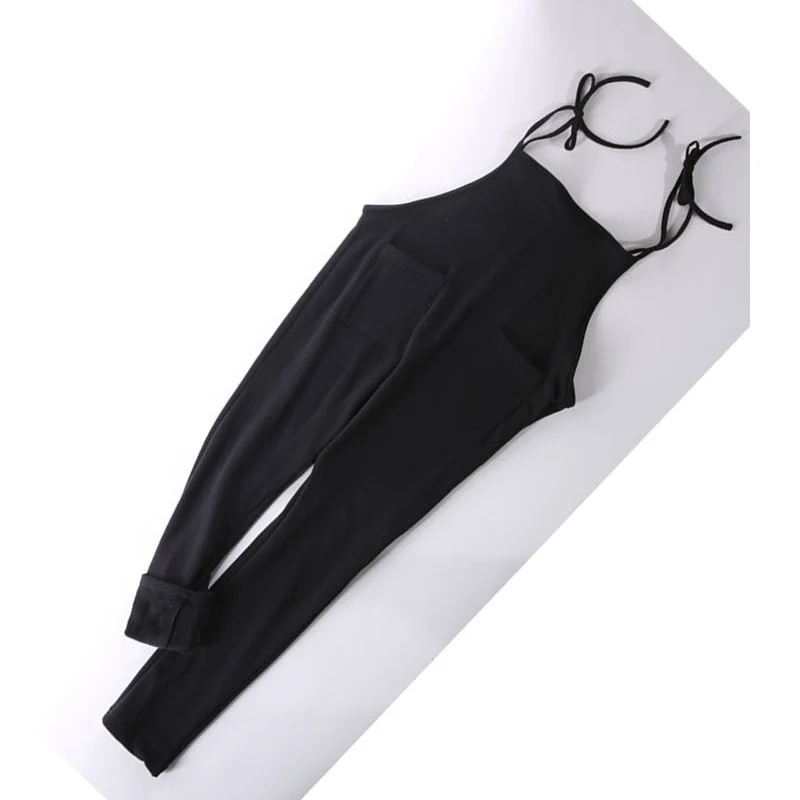 

Pregnancy Women Suspender Pants Spring Autumn Fall Casual Strap Pants Women's Maternity Super Stretch Belly Support Loose Pants