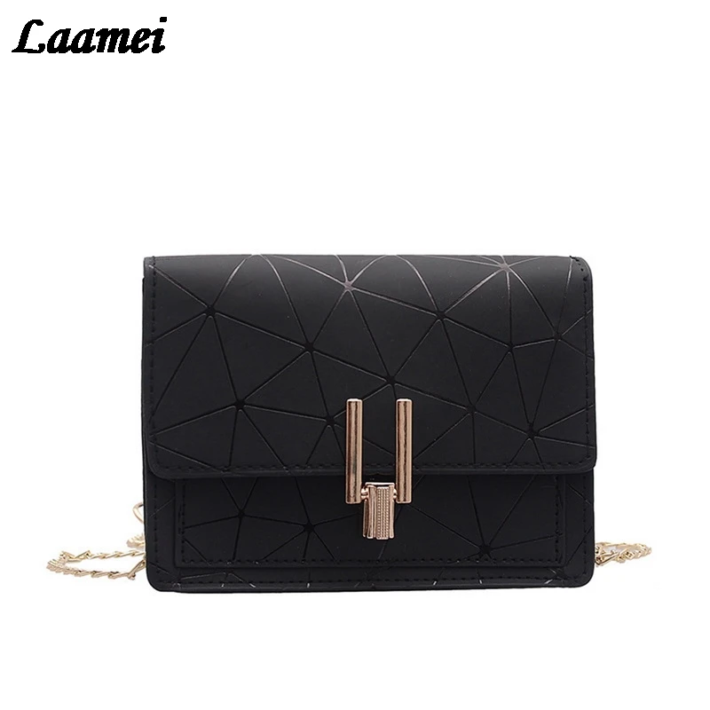 Laamei Women Shoulder Bags 2020 New Korean Version of the Messenger Bag handbag chain wild crack printing shoulder bag | Багаж и сумки